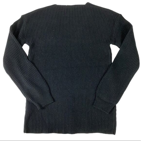 BP Women's Black Ribbed Knit V-Neck Sweater XXS NEW - Picture 3 of 5